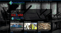 Desktop Screenshot of lloydacoustics.com