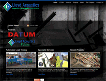 Tablet Screenshot of lloydacoustics.com